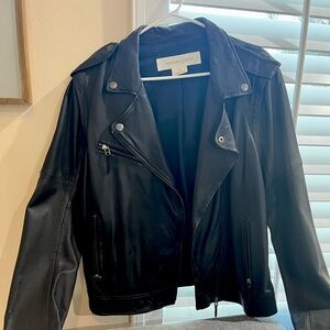 Treasure & Bond convertible leather jacket